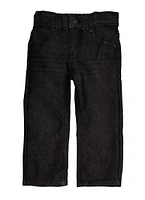 Toddler Boys Levis Solid Straight Leg Jeans, Black, Size 4T