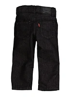 Toddler Boys Levis Solid Straight Leg Jeans, Black, Size 4T