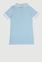 Baby Girls 12-24M Love Graphic Print Polo Dress, Blue, Size 24M