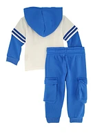 Baby Boys 12-24M Hustle Jersey Hoodie and Joggers, Blue, Size 12M