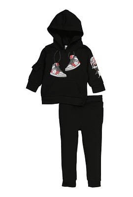 Baby Boys 12-24M Sneaker Graphic Hoodie and Joggers,