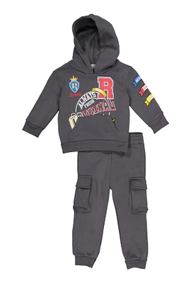 Baby Boys 12-24M Royalty Graphic Sweatshirt and Cargo Joggers,