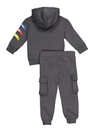 Baby Boys 12-24M Royalty Graphic Sweatshirt and Cargo Joggers,