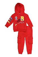 Baby Boys 12-24M Royalty Graphic Sweatshirt and Cargo Joggers, Red, Size 12M