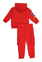 Baby Boys 12-24M Royalty Graphic Sweatshirt and Cargo Joggers, Red, Size 12M