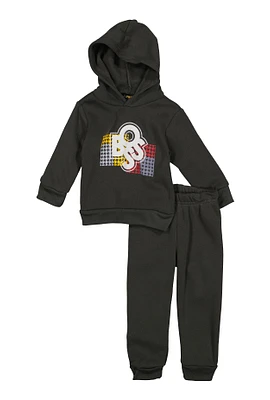 Baby Boys 12-24M Boss Graphic Hoodie and Joggers, Grey, Size 24M