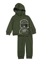 Baby Boys 12-24M Hustle Hard Sweatshirt and Joggers, Green, Size 12M