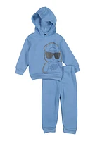 Baby Boys 12-24M Hustle Hard Sweatshirt and Joggers, Blue, Size 12M