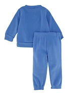 Baby Boys 12-24M Plaid GOAT Graphic Sweatshirt and Sweatpants,