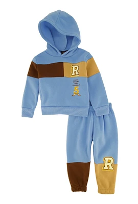 Baby Boys 12-24M Color Blocked Sweatshirt and Sweatpants, Blue, Size 24M