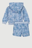 Baby Boys 12-24M Fresh Vibes Hoodie and Sweatshorts, Blue, Size 18M
