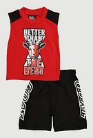 Baby Boys 12-24M Better Than The Best GOAT Tank Top and Shorts, Multi, Size 24M