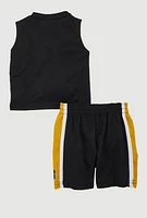 Baby Boys 12-24M Slam Dunk Muscle Tee and Shorts,