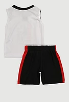 Baby Boys 12-24M Dunk In Your Face Tank Top and Mesh Shorts, Multi, Size 12M