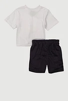 Baby Boys 12-24M Built Different Tee and Shorts, Multi, Size 24M