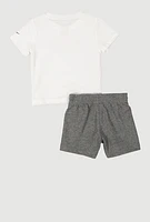 Baby Boys 12-24M Graphic Tee and Shorts, Multi,