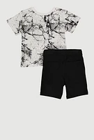 Baby Boys 12-24M Built Different Tee and Shorts Set, Multi, Size 24M