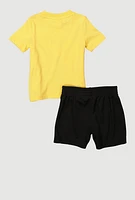 Baby Boys 12-24M Puma Graphic Tee and Shorts with Bucket Hat, Multi, Size 12M