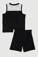 Baby Boys 12-24M Puma Tank Top and Shorts 2 Piece Set, Black, Size 18M