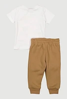 Baby Boys 0-9M Coolest Bear Ever Graphic Tee and Joggers, Multi, Size 6-9M