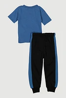 Baby Boys 0-9M Cool Vibe Graphic Tee and Joggers, 6-9M