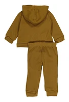 Baby Boys 12-24M Basketball Dunk Sweatshirt and Joggers, Brown, Size 3-6M