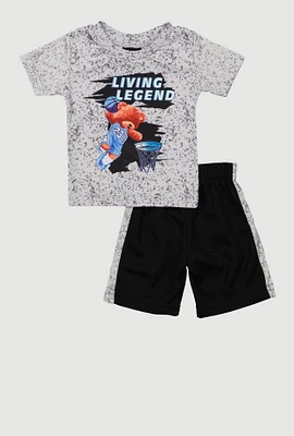 Baby Boys 0-9M Living Legend Bear Tee and Shorts, Multi, Size 3-6M