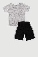 Baby Boys 0-9M Living Legend Bear Tee and Shorts, Multi, Size 3-6M