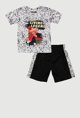 Baby Boys 0-9M Living Legend Bear Tee and Shorts, Multi, Size 6-9M