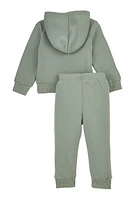 Baby Girls 12-24M Daddys Girl Hoodie and Joggers, Green, Size 18M