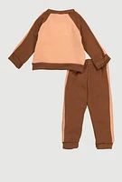 Baby Girls 12-24M Cool To Be Kind Graphic Sweatshirt and Sweatpants,