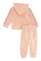 Baby Girls 12-24M Little Miss Sassy Hoodie and Joggers, Pink,