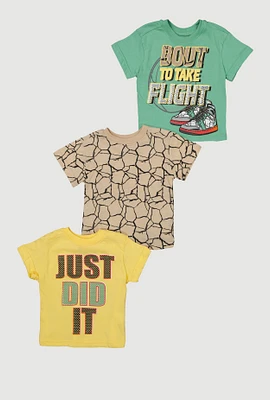 Baby Boys 12-24M Just Did It Graphic Tees 3 Pack, Multi, Size 24M