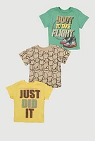 Baby Boys 12-24M Just Did It Graphic Tees 3 Pack, Multi, Size 24M