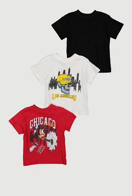 Baby Boys 12-24M City Graphic Tees 3 Pack, Multi, Size 18M