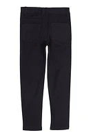 Little Girls Twill Frayed Detail Skinny Pants,