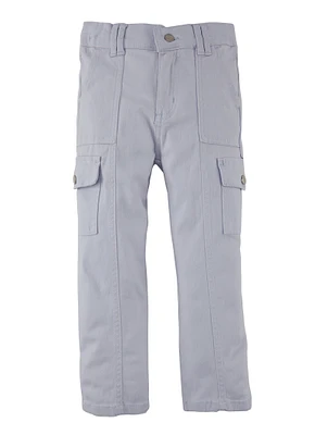 Little Girls Twill Cargo Pants, 6