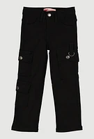 Little Girls Hyperstretch Straight Leg Cargo Pants,