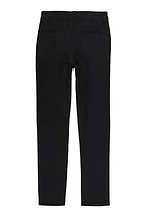 Girls Solid Pants, Black, Size 14-16