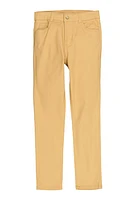 Girls Solid Pants, Khaki, Size 14-16