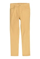 Girls Solid Pants, Khaki, Size 12