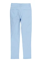 Girls Solid Pants, Blue, Size 12