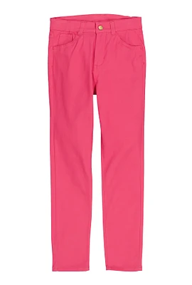 Girls Solid Pants, Pink,