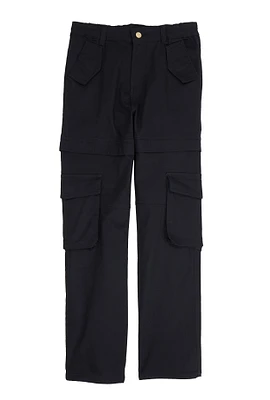 Girls Twill Straight Leg Utility Pants,