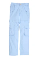Girls Twill Straight Leg Utility Pants, 10