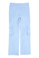 Girls Twill Straight Leg Utility Pants, 10