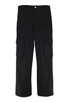 Girls Twill Straight Leg Cargo Pants,