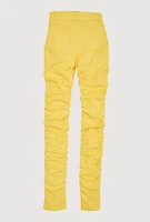 Girls Hyperstretch Stacked Pants, Yellow, Size 16