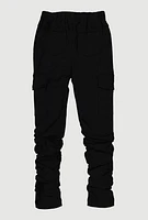 Girls Hyperstretch Stacked Cargo Pants,