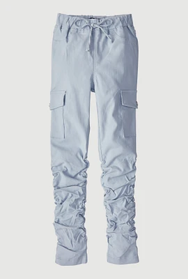 Girls Hyperstretch Stacked Cargo Pants, 7-8